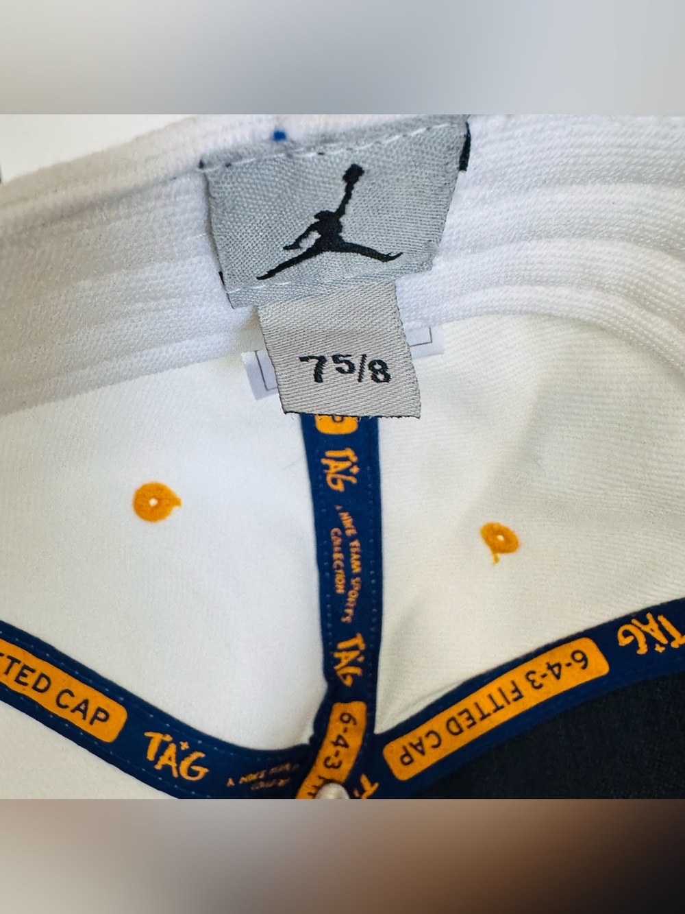 Nike Jordan Laney High School Fitted Hat Blue Jumpman Size 7 5/8 Men’s PreOwned - Picture 6 of 16